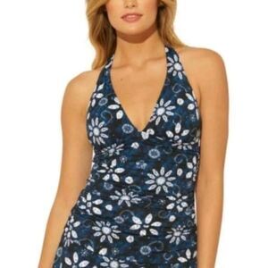 Bleu Rod Beattie Reversible Tankini Halter Sz 6